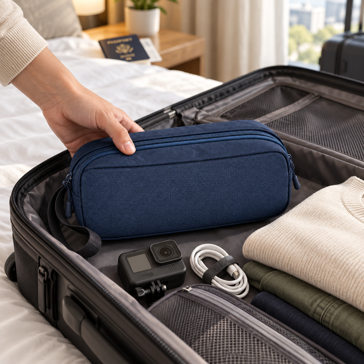 Large-Capacity Tech Accessories Organizer