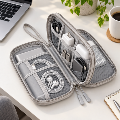 Double-Layer Tech Accessories Organizer