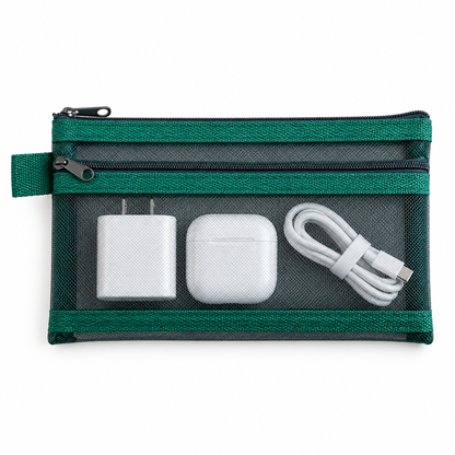 Transparent Mesh Tech Organizer Pouch