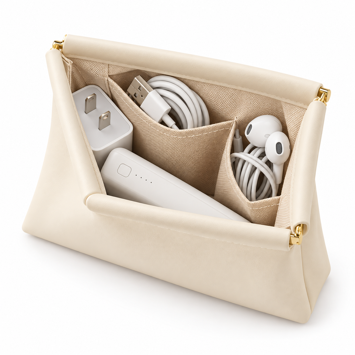 Auto-Closing Mini Cable Organizer Pouch