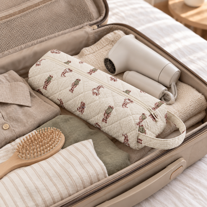 Floral Hair Tool Travel Case