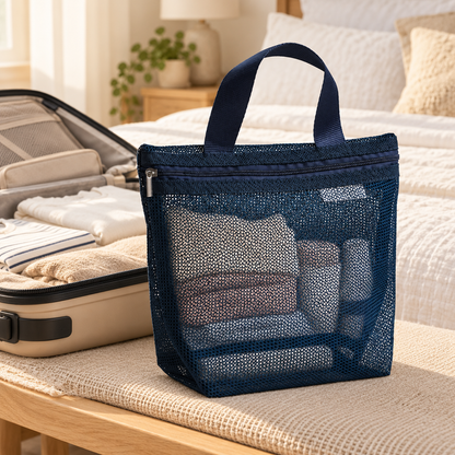 Large-Capacity Mesh Travel Organizer Bag