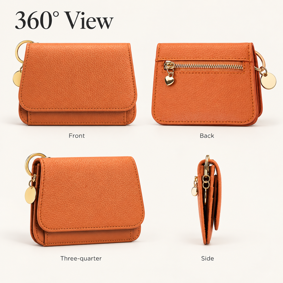 Women’s Elegant Minimalist Trifold Wallet